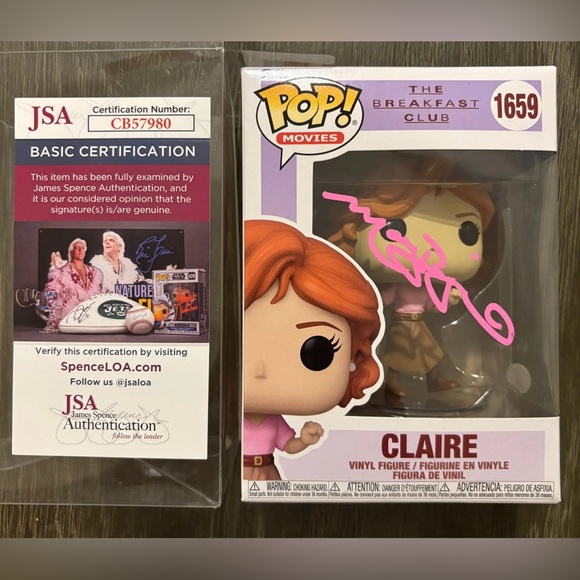 MOLLY RINGWALD Signed Funko #1659 Claire THE BREAKFAST CLUB COA JSA